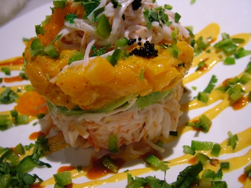 Guiltless Spicy Salmon Tower