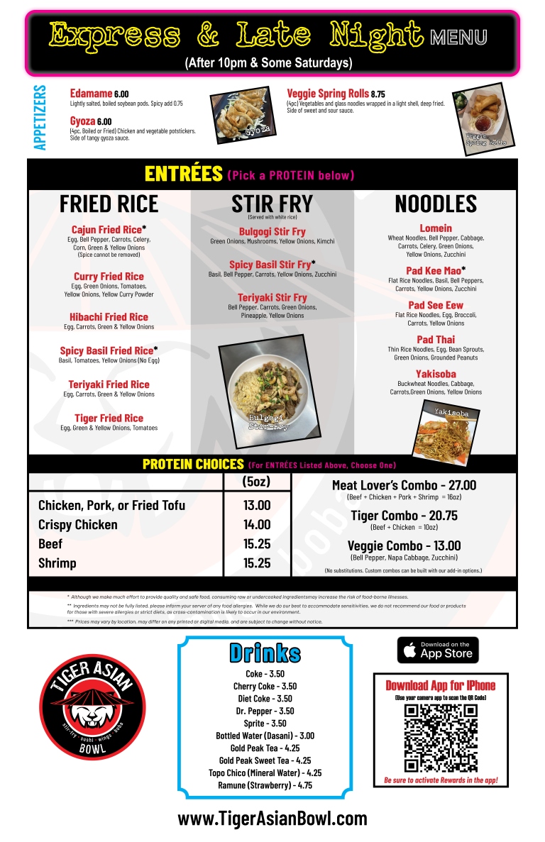 Menu (Front)